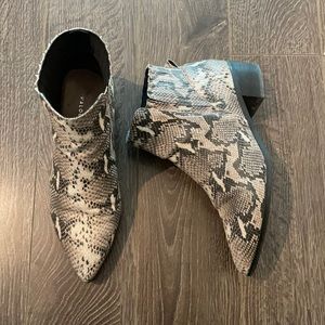Halogen Snake Skin Boots
